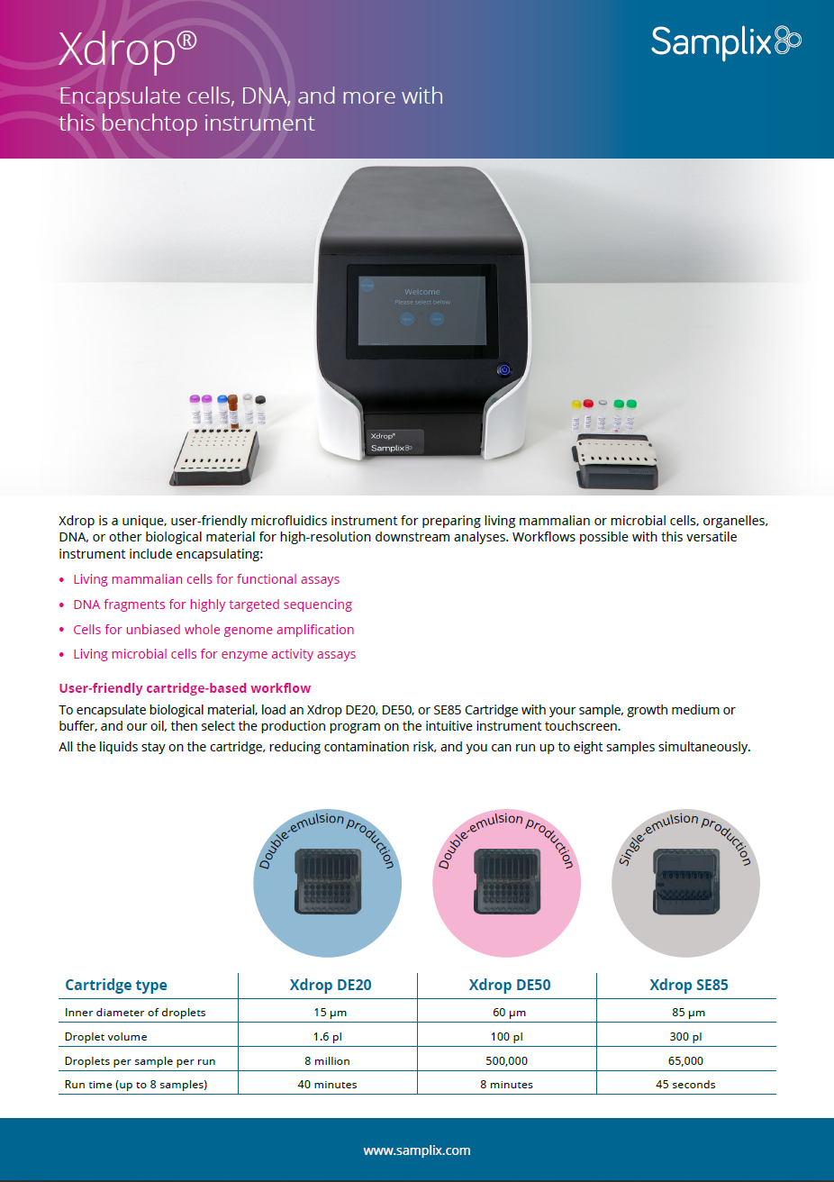 Xdrop Fact Sheet